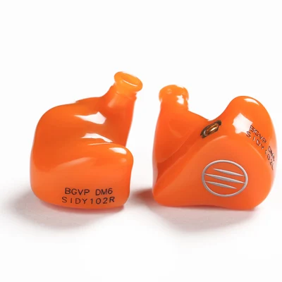 Orange BGVP DM6 Hi-res 5BA сбалансированные арматурные драйверы наушник IEM 3D принт HiFi наушники контролировать наушники индивидуальные ручной работы IEM - Цвет: Orange