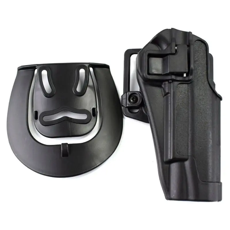 Черное тактическое снаряжение для страйкбола кобура пистолета военная с ремнем