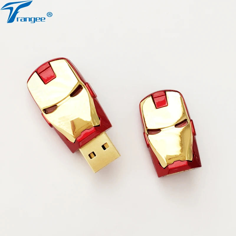 USB флеш накопитель Trangee Ironman объемом 4 ГБ 8 16 32 2 0 металлический флэш с синей