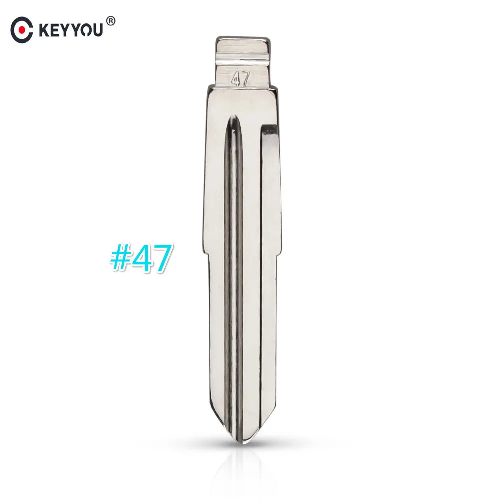 KEYYOU 10 шт. KD #47 Дистанционное необработанное пустое металлическое лезвие для