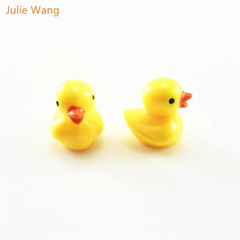 10 шт. подвески в виде утенка Julie Wang из мультфильма сделай сам милые желтые