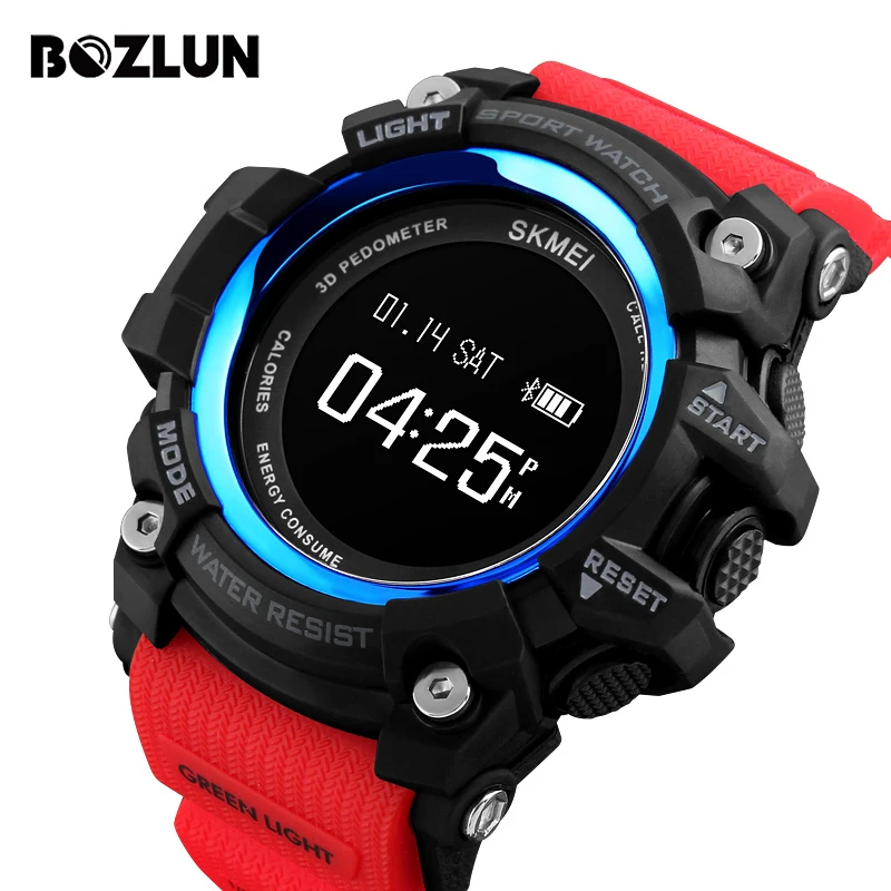 BOZLUN Bluetooth спортивные часы Для мужчин Смарт Часы Heart Rate Шагомер SmartWatch калорий