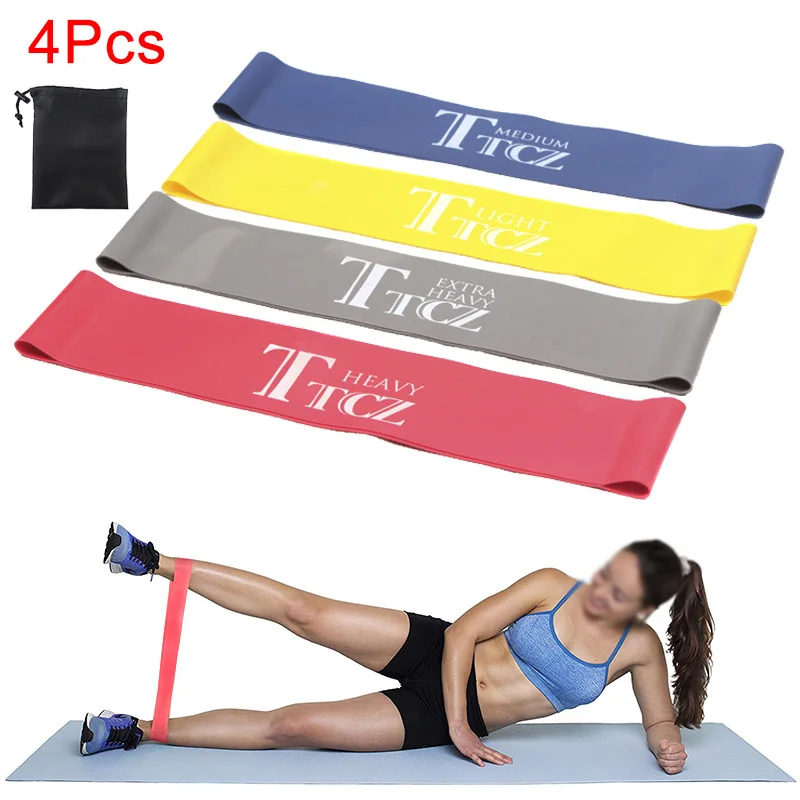 Новинка 4 шт./компл. сопротивление петля упражнения фитнес-группы для йоги