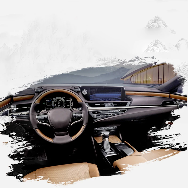 Lsrtw2017 abs цвета бамбука автомобиль для панели управления окон планки для lexus es200 es260 es300h 2012
