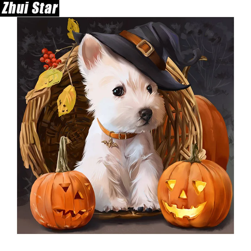 

Full diamond 5D DIY diamond painting "dog" diamond embroidery gift cross stitch painting Mosaic living decoration XPZ