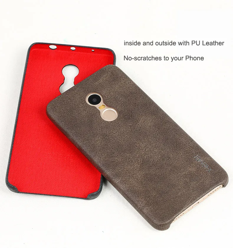 X-Level Case For Xiaomi Redmi Note 4 Retro Vintage X Level Leather Back Protective Cover Note4 Pro Prime |