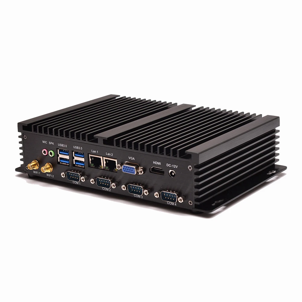 Hystou безвентиляторный мини-ПК Core i5 3317U pfsense брандмауэр ПК Windows Linux 2 LAN Intel NICs VGA RS232 1007u