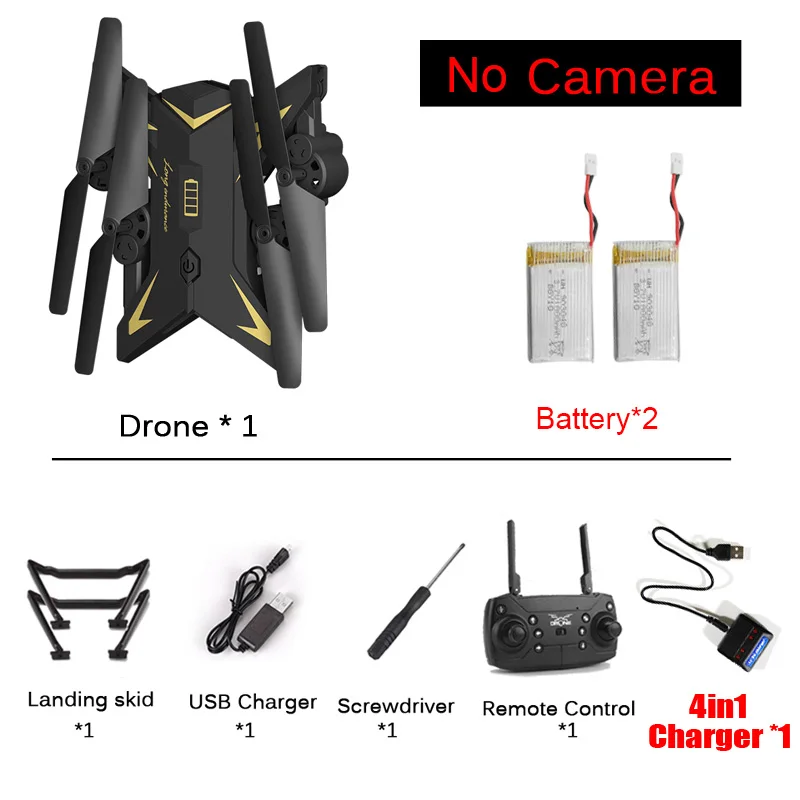 B-No camera-2B 610s(обновление версии) дрона с дистанционным управлением 4-Axis Дистанционное Управление вертолет Квадрокоптер с дистанционным управлением и 2MP HD Камера или очки виртуальной реальности VR Дрон Камера - Цвет: B-No camera-2B