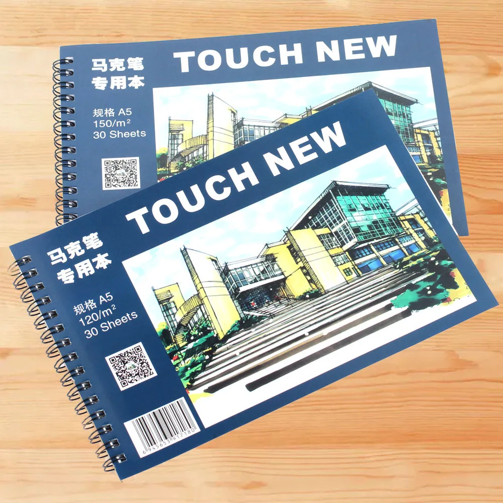 TOUCHNEW A5 маркеры книга для рисования 30 листов Тетрадь Бумага блок заметок