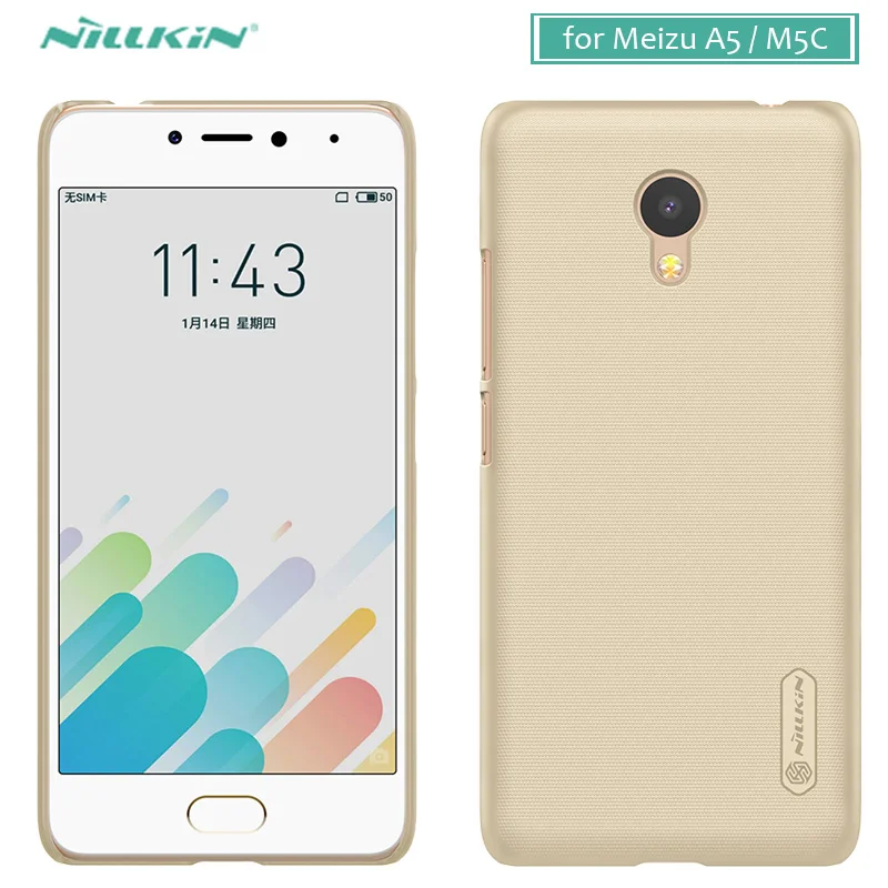 Чехол Nillkin для Meizu A5/M5C суперматовый защитный жесткий чехол из поликарбоната