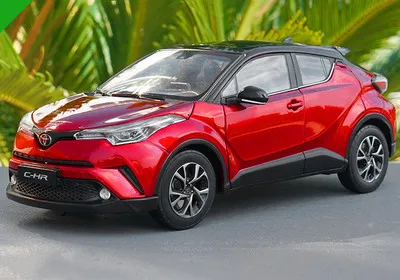 red 6 цветов 1:18 TOYOTA C-HR модель из цинкового сплава, высококачественная металлическая коллекция и Подарочная модель автомобиля украшения - Цвет: red