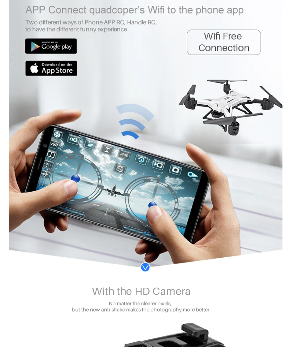 Радиоуправляемый вертолет Дрон камера HD 4 K/1080 P wifi FPV селфи Дрон Профессиональный складной Квадрокоптер 20 минут работы от батареи