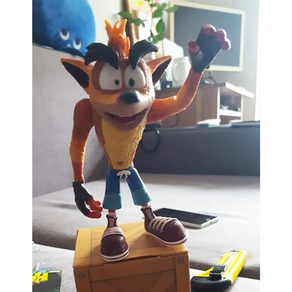 Оригинальная игра NECA Crash Bandicoot Sane Trilogy ПВХ фигурка Коллекционная для детей игрушки