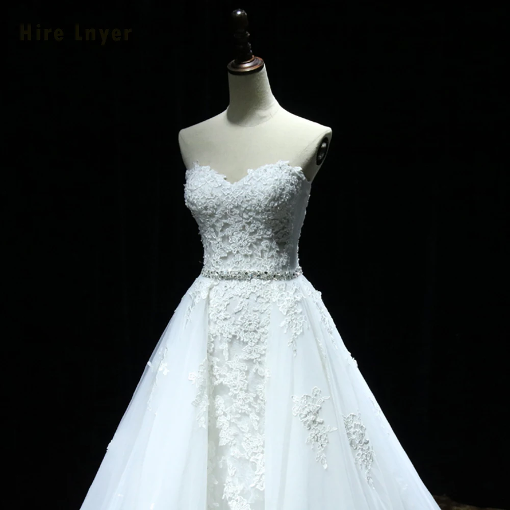 NAJOWPJG на заказ свадебные платья шнуровке Abiti Da Sposa Интернет магазин Китай бисерное