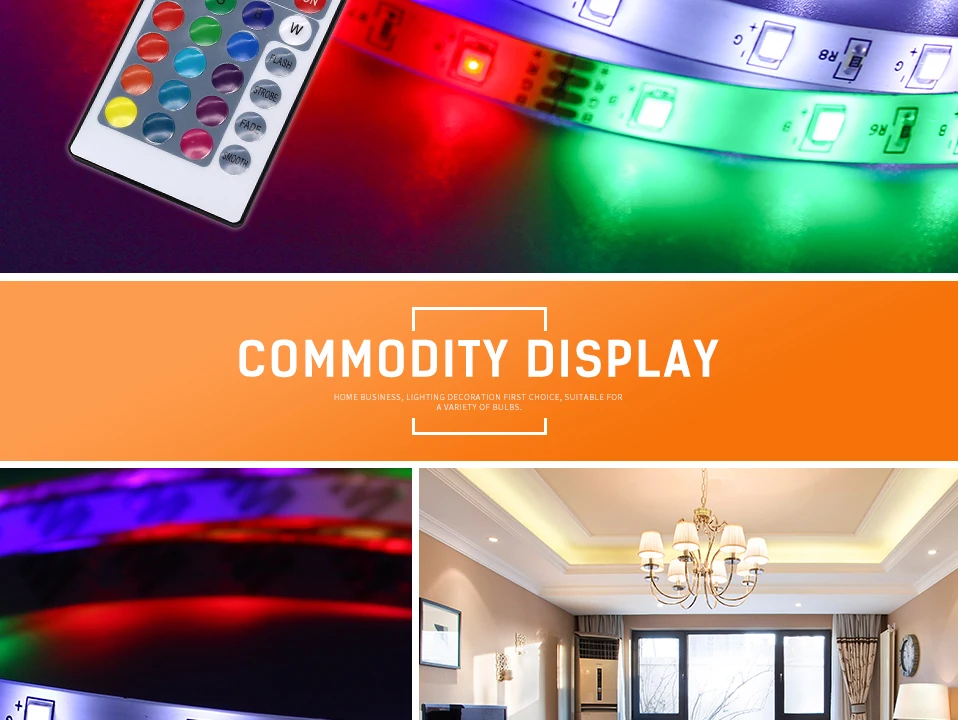 SMD5050 светодиодный светильник 12 В 12 в 5 м с европейской вилкой RGB ТВ задний светильник 16 цветов светодиодный светильник с дистанционным управлением Диодная лента гибкий контрольный Лер