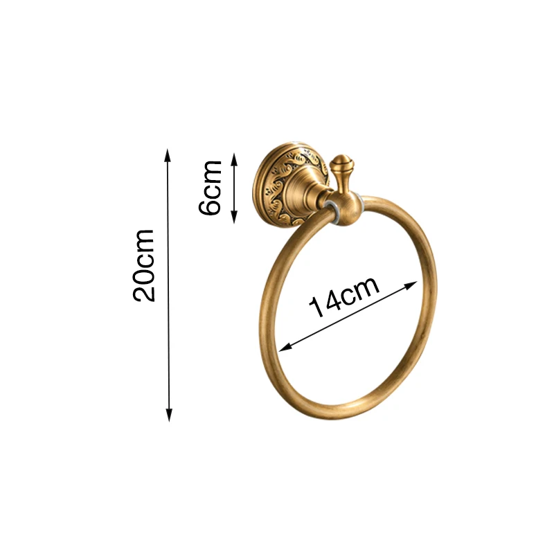 Полотенце без ногтей кольцо старинная бронза классические аксессуары для ванной