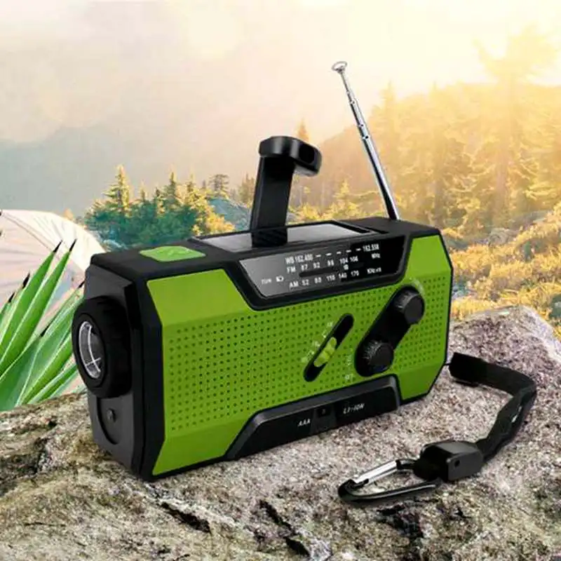 Зарядка от солнечной энергии с ручкой Weather погода радио для аварийной ситуации