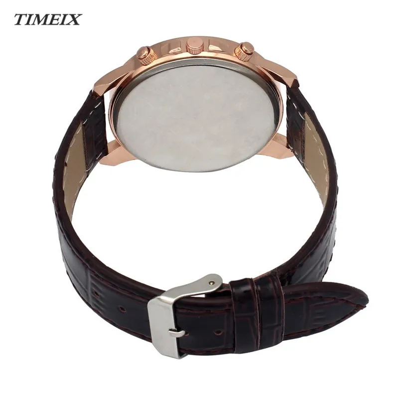 Абсолютно новая мода Geneva мужские наручные часы кожаные Аналоговые кварцевые с