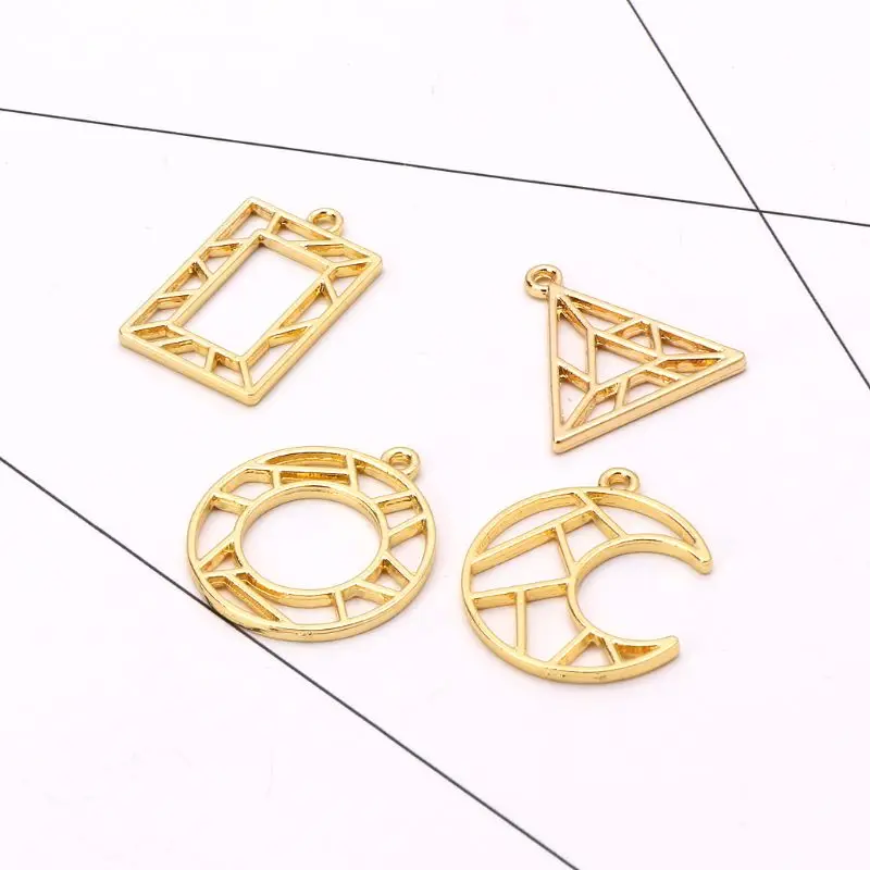 4 шт. Геометрическая очаровательная открытая рамка прессованный цветок пустая