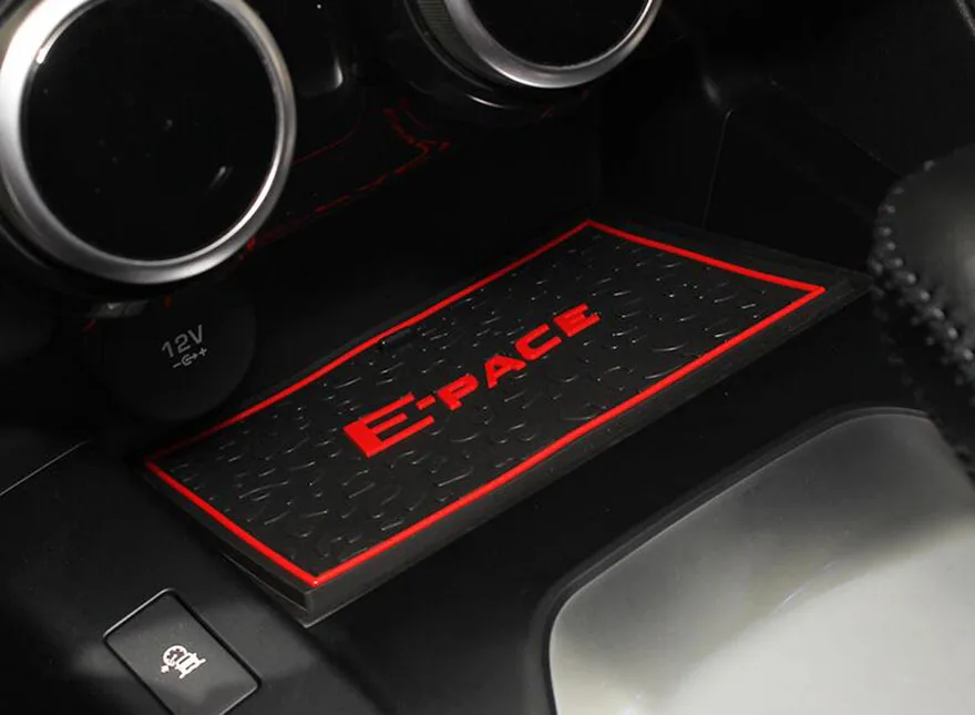 Для Jaguar E-Pace подходит для Jaguar XF E темп EPace автомобильные аксессуары для укладки анти-скольжения затворный слот резиновый коврик
