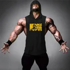 Толстовка Stringer Мужская для фитнеса, брендовая рубашка без рукавов для мускулов, одежда для бодибилдинга, майка для спортзала, лето