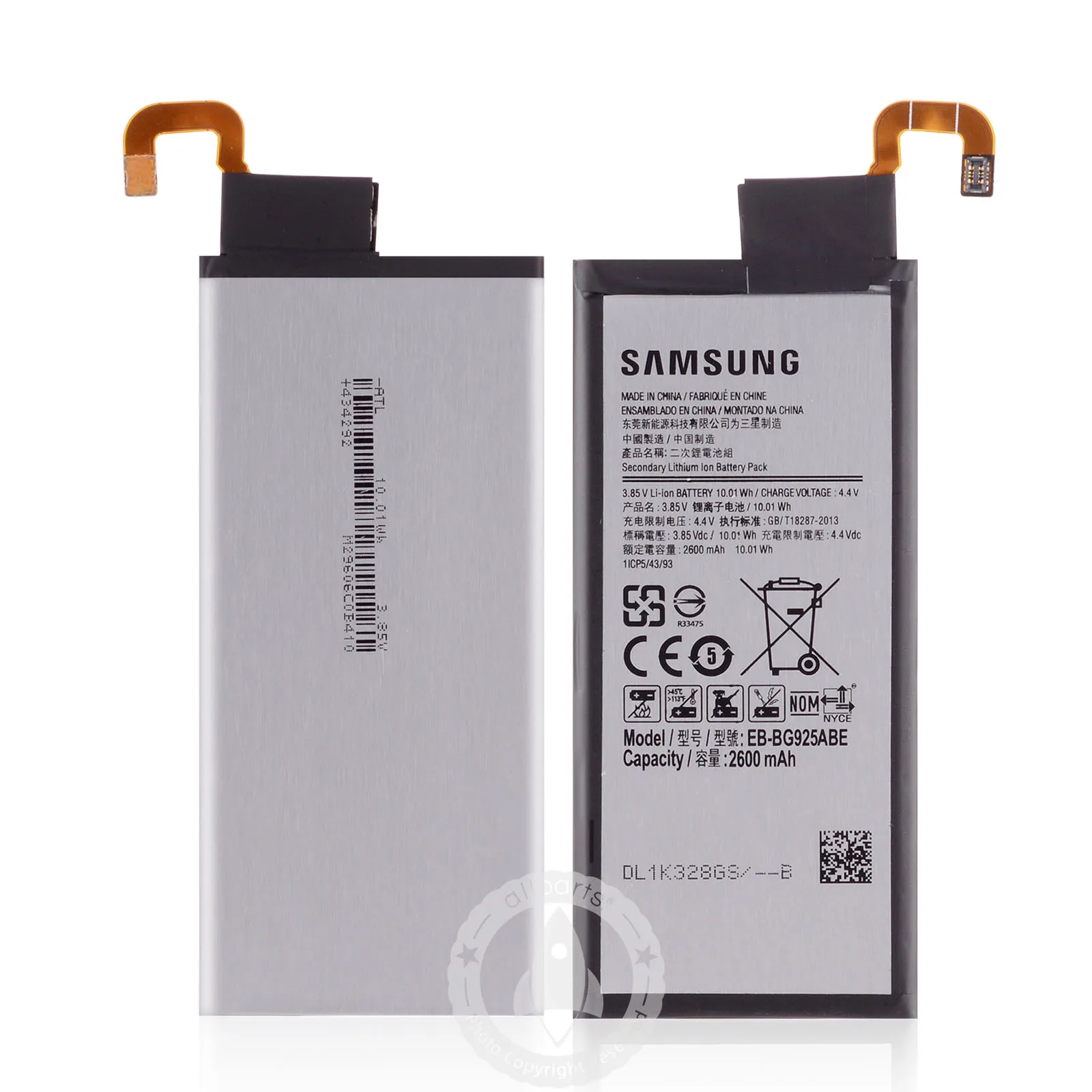Оригинальный EB-BG925ABE G925 аккумулятор для SAMSUNG GALAXY S6 Edge 2600 мАч G9250 G925FQ G925S G925V G925A S6Edge |