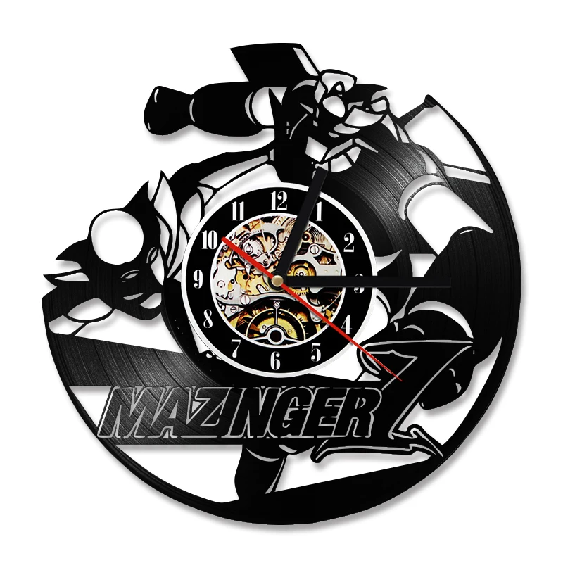 Mazinger CD виниловые часы для записи круглый полый Настенный Дизайн Подвесные