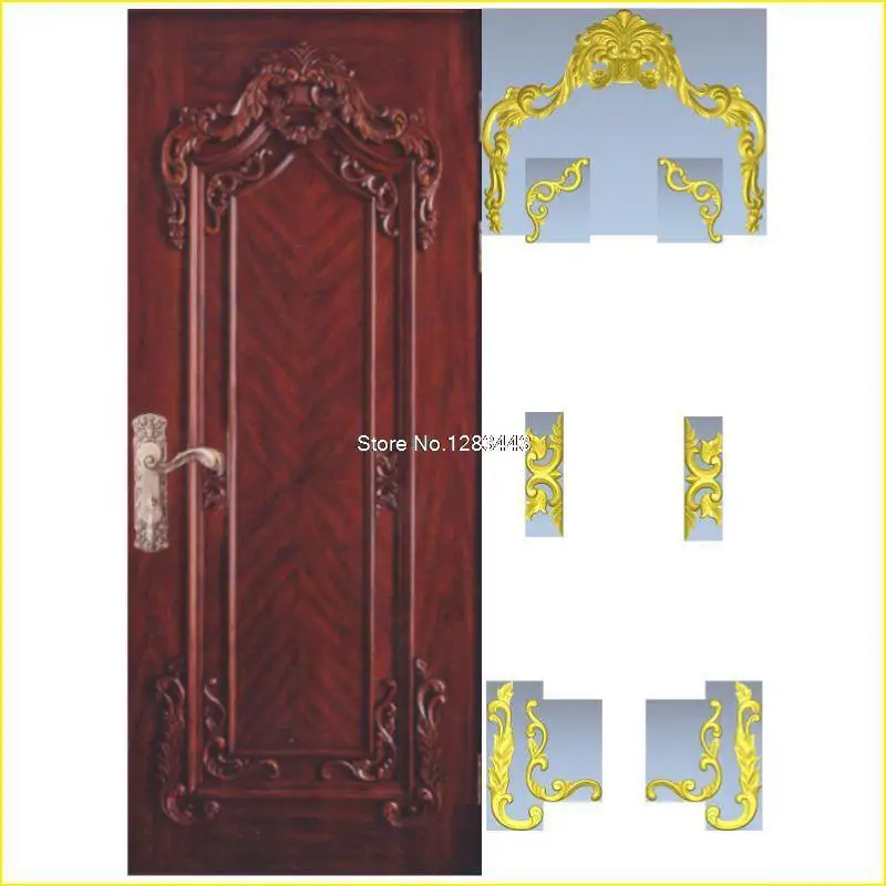 7 шт./лот Door_7 3D модель STL рельеф для станок с ЧПУ формат мебель декор мебели|stl relief|3d