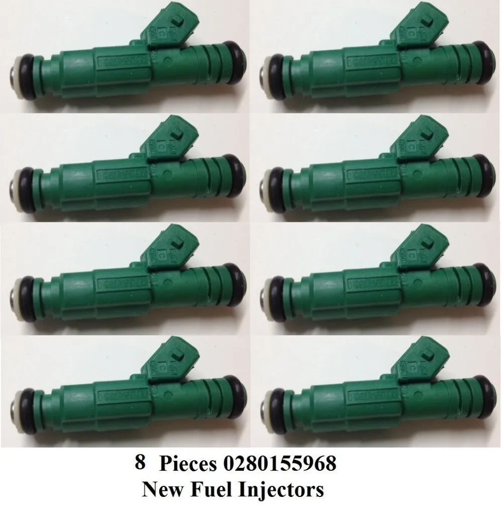 8 шт./партия новый топливный инжектор Green Giant 42 фунтов/ч Chevy 0280155968 440cc V8 тюнинг