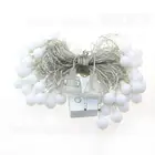 Новинка, уличное освещение, 10 м, 50 светодиодов, светодиодные шариковые гирлянды, рождественские огни с торцевой пробкой, свадебная садовая подвесная гирлянда 220110 в