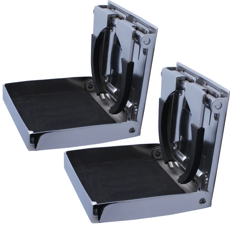 

2 piece Stainless Steel Adjustable Folding Cup Drink Holder Marine Boat Truck RV Set boat accessories marine
