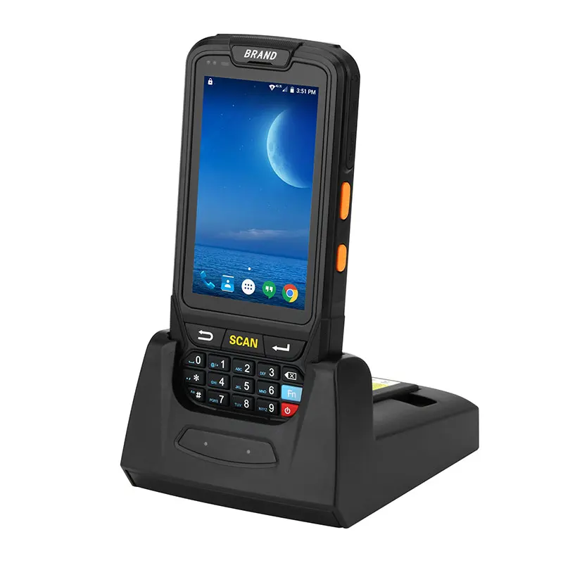 Android 7 0 портативный pos терминал с NFC UHF RFID считыватель памяти 4 дюймовый большой