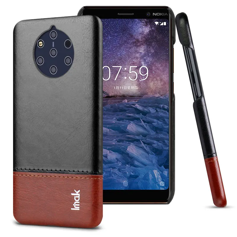 IMAK Ruiyi серия Роскошная кожа из искусственной кожи чехол для Nokia 9 PureView Жесткий PC
