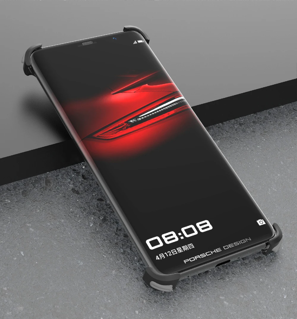 Чехол для HUAWEI mate RS Porsche version, роскошный 3D Жесткий Алюминиевый металлический каркас с кольцом-держателем, защитный задний бампер