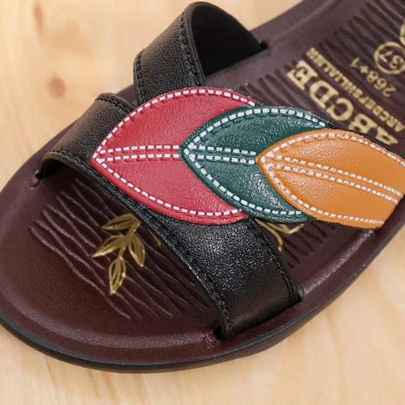 Женские сандалии на мягкой плоской подошве Нескользящие удобные для женщин