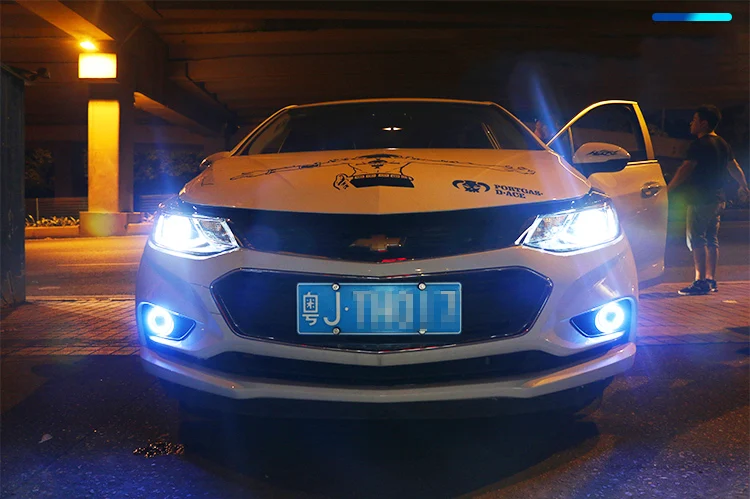 Автомобильный Стайлинг Головной фонарь для Chevrolet Cruze фары светодиодный фонарь двойной U светодиодный drl H7 hid Биксеноновые линзы ближнего света