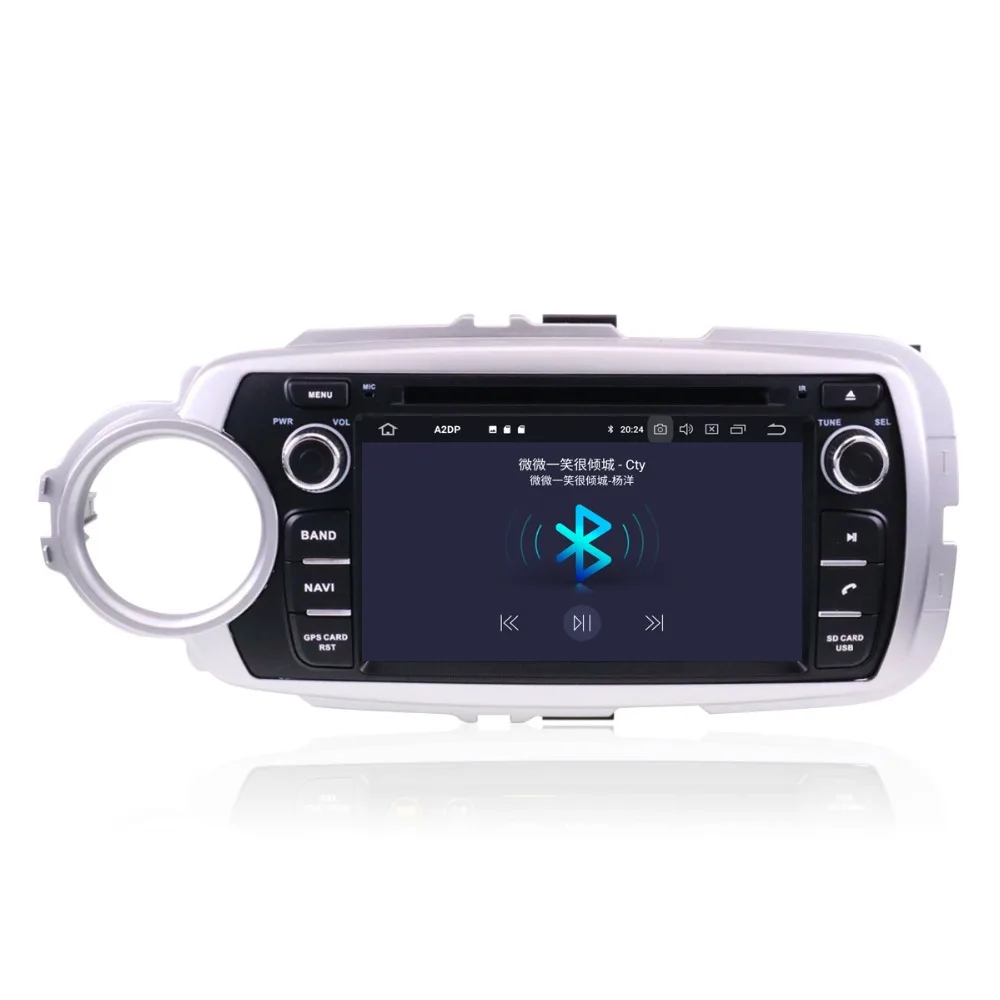Автомобильный DVD проигрыватель HD экран 7 дюймов Android 9 0 для Toyota Yaris 2012 2013 2014 2016 2015 2017