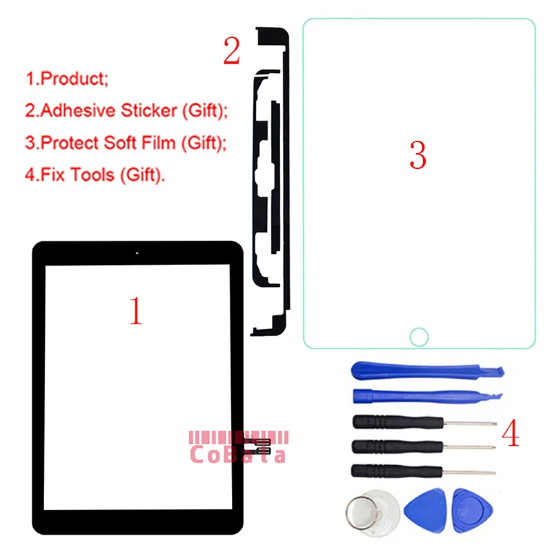 1 шт. Кнопка Home Key для iPad 9,7(версия) для iPad 6 6th Gen A1893 A1954 сенсорный экран дигитайзер передняя внешняя панель Стекло