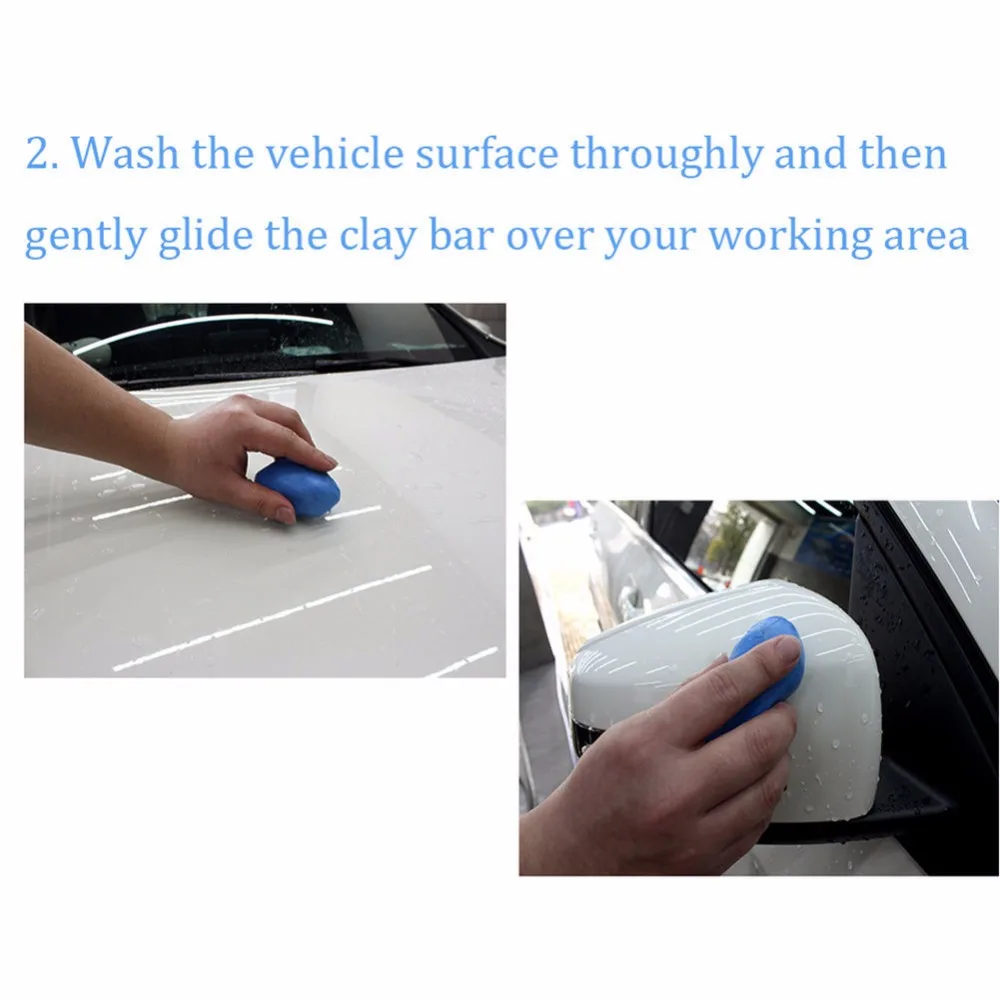 Волшебная глина для чистки автомобиля голубая очистки 100 г инструменты ухода за