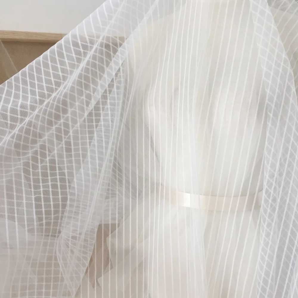 5 ярдов/лот полоса мягкий кружевной тюль ткань с косточкой высокого качества