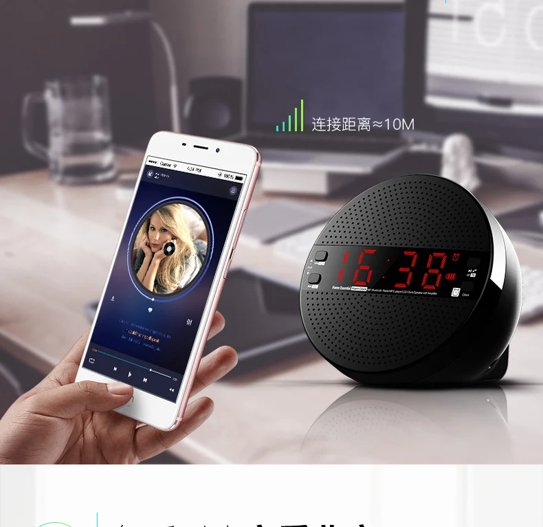 Bluetooth-колонка Abuzhen портативная беспроводная мини стерео колонка сабвуфер с