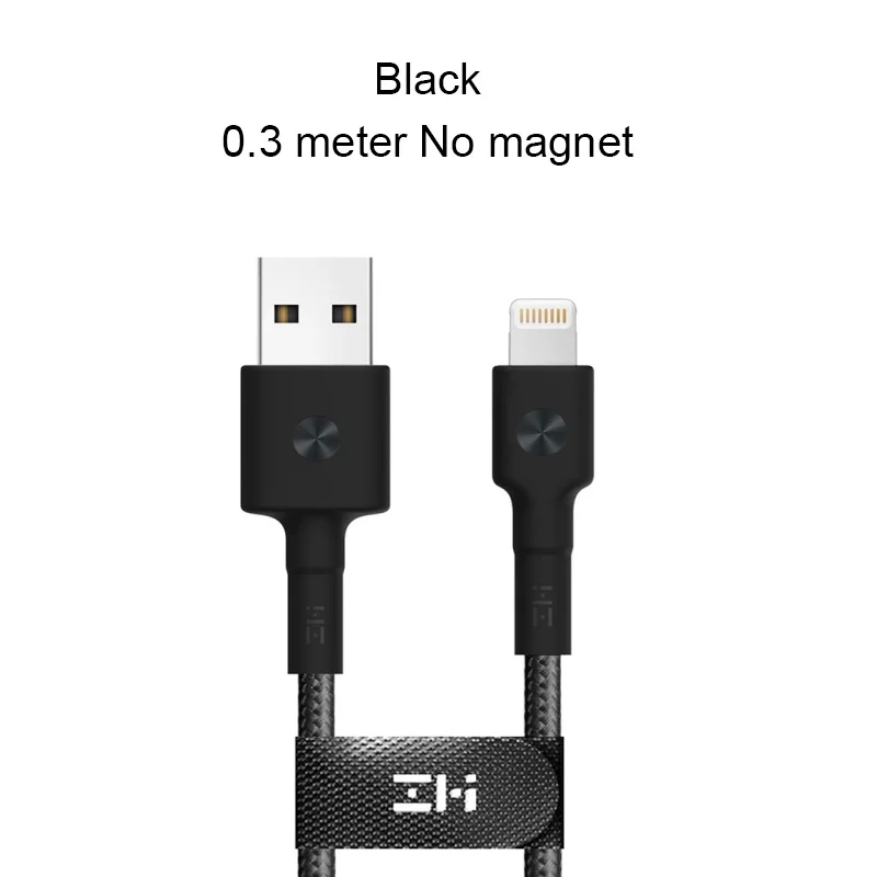 0.3 Meter lighting-B Usb-кабель Xiaomi ZMI Lightning для iPhone X, 8, 7, 6 Plus, кабель type-C, кабель для зарядки и передачи данных для OnePlus, магнитный кабель для зарядки, 1 м, 2 м, 0,3 м - Цвет: 0.3 Meter lighting-B