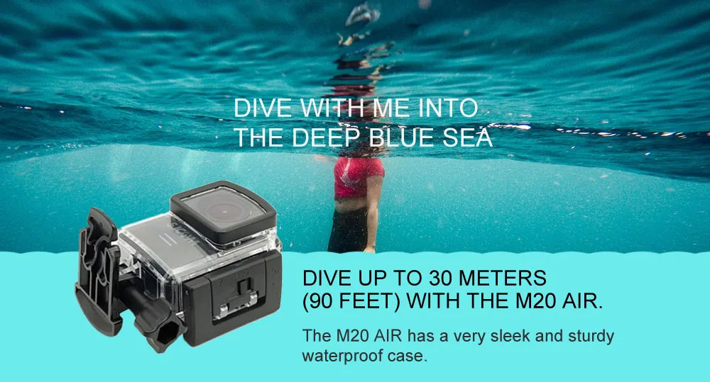 SJCAM M20 воздушная экшн-камера WiFi 1080P 30m Водонепроницаемая NTK96658 12MP оригинальная 1," ЖК-экран мини видеокамера для шлема Спортивная DV