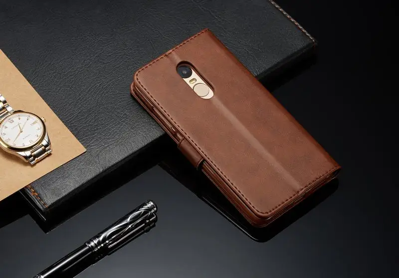 Роскошные простые флип-Чехлы для Xiaomi Redmi Note 4 4X X Магнитные кожаные чехлы для телефонов для Xiaomi Redmi Note4 Note4x чехол-кошелек
