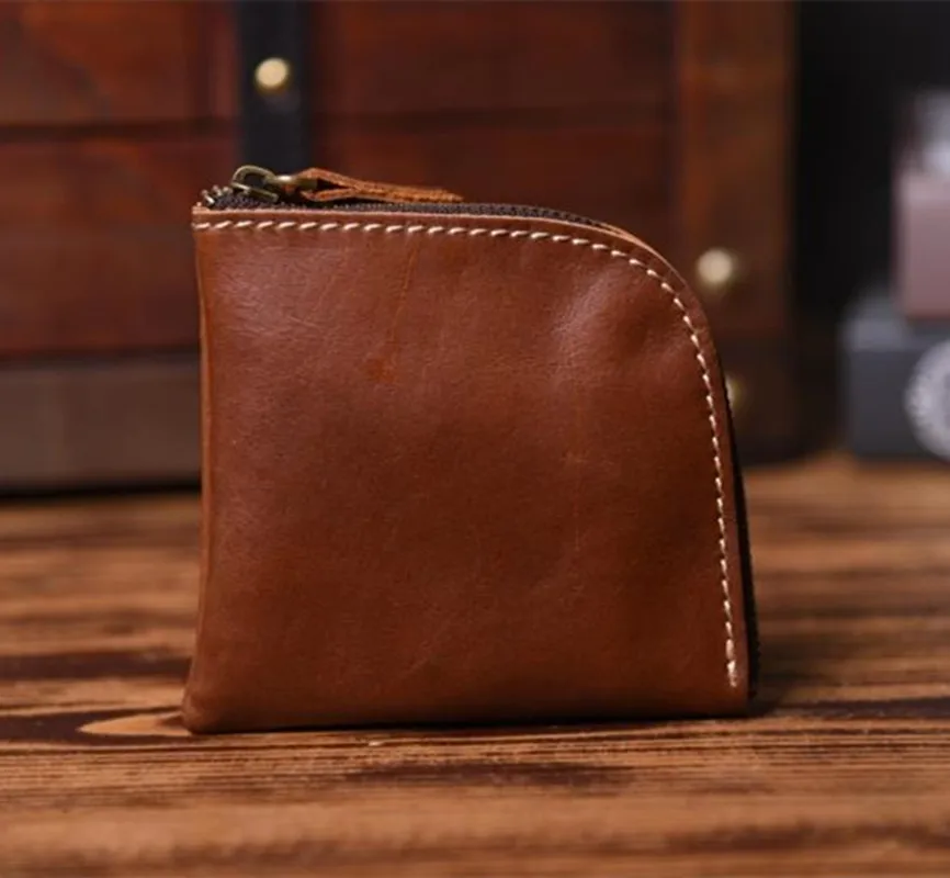 Кошелек из натуральной кожи на молнии для мужчин и женщин|purse male|purse mencard purse |