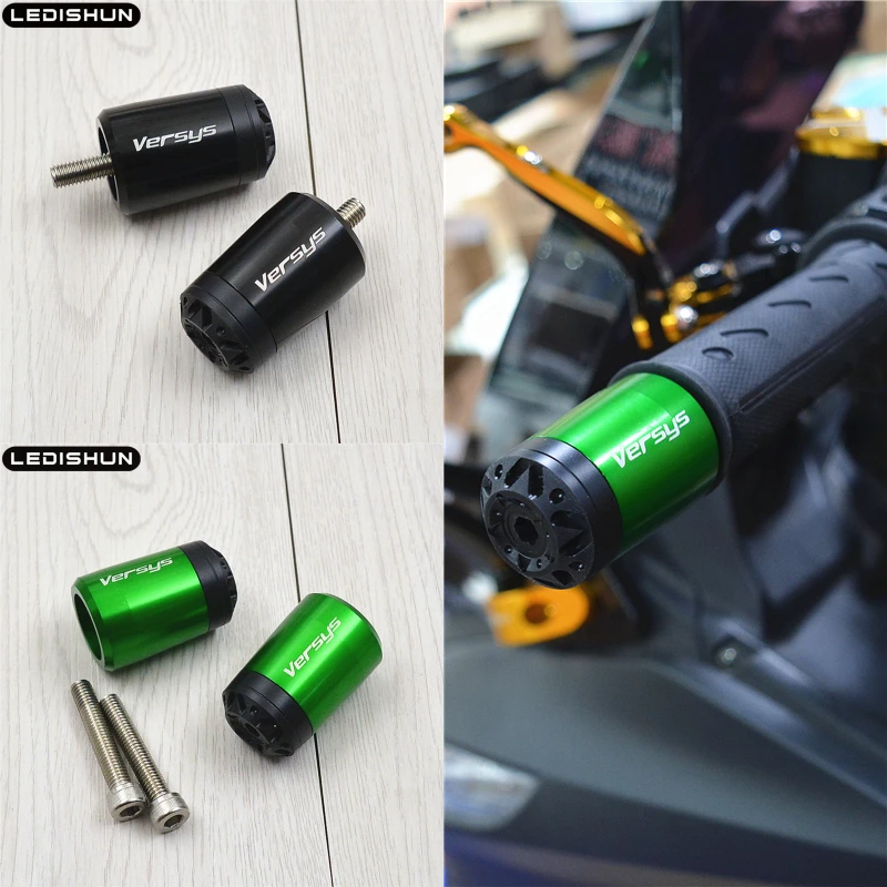 Руль ручки бар концы кепки слайдер для KAWASAKI VERSYS 250 300 650 1000 X VERSYS650 аксессуары