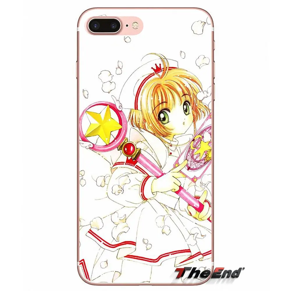 Cartoon Anime Cardcaptor Sakura Art Covers For Samsung Galaxy S2 S3 S4 S5 MINI S6 S7 edge S8 S9 Plus Note 2 3 4 5 8 Coque Fundas | Мобильные