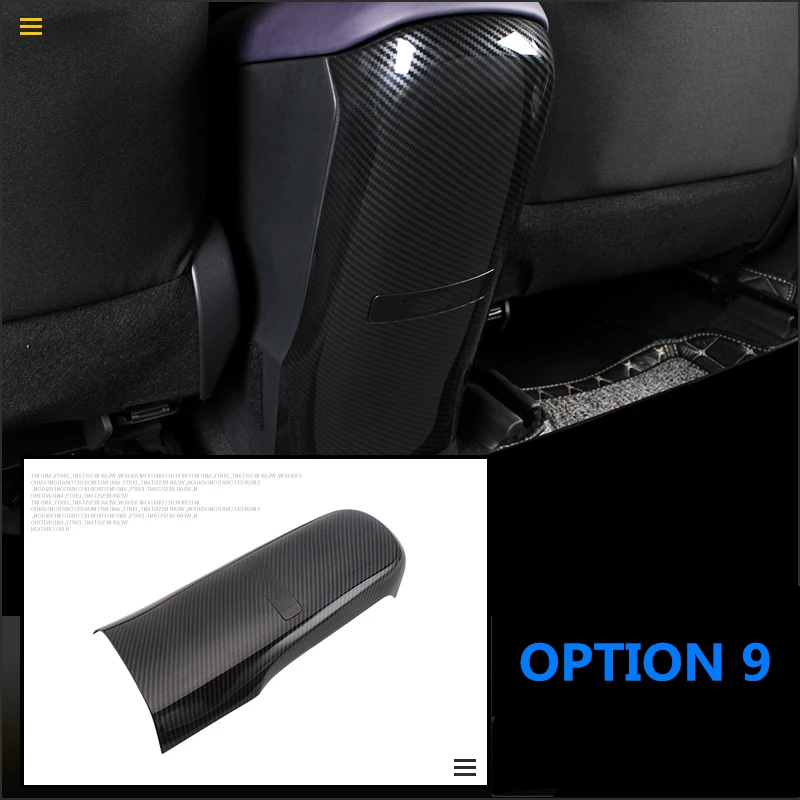Option 9 Интерьер автомобиля углеродного волокна зерна ABS Материал Decroation Накладка для Toyota CHR C-HR RHD - Название цвета: Option 9
