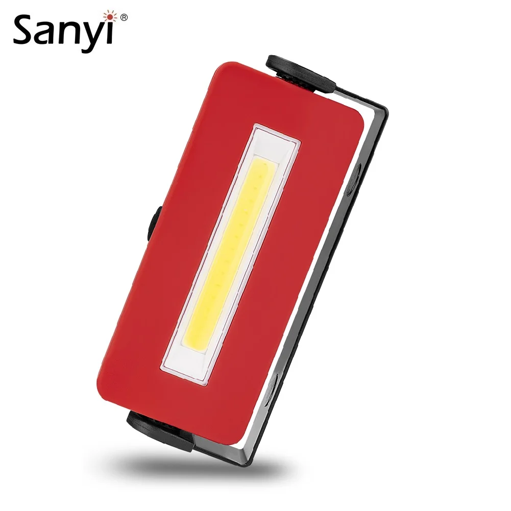 Портативный фонарь COB светодиодный фонарик магнисветильник контрольная лампа