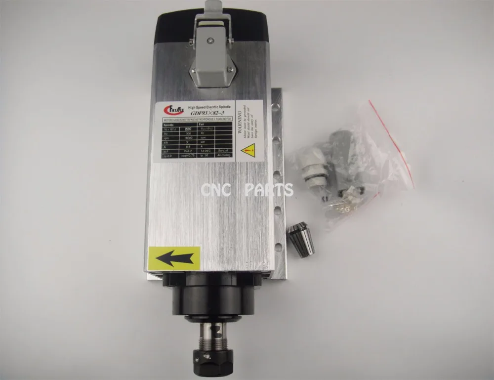 

3KW square ER20 AC380V air CNC milling spindle